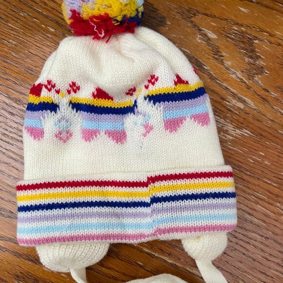 Rainbow Brite Pom Pom Beanie 1983 Vintage- Toddler Size - Picture 4 of 6